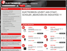 Tablet Screenshot of electrobron.be